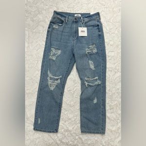 JBD Light Wash Distressed Denim Jean Sz 29